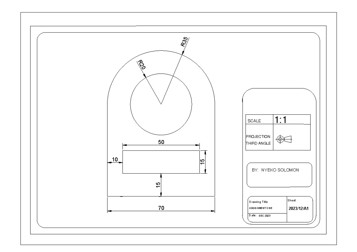 R35 R2 Drawing Assignment 1 & 2 Overview - Dec 2023 - Studocu