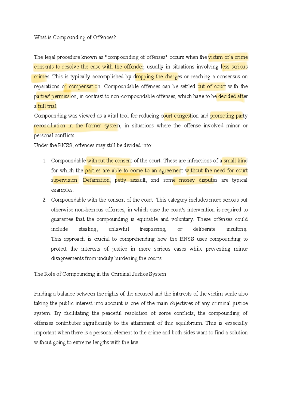 Compounding of Offences: Understanding Legal Procedures and ...