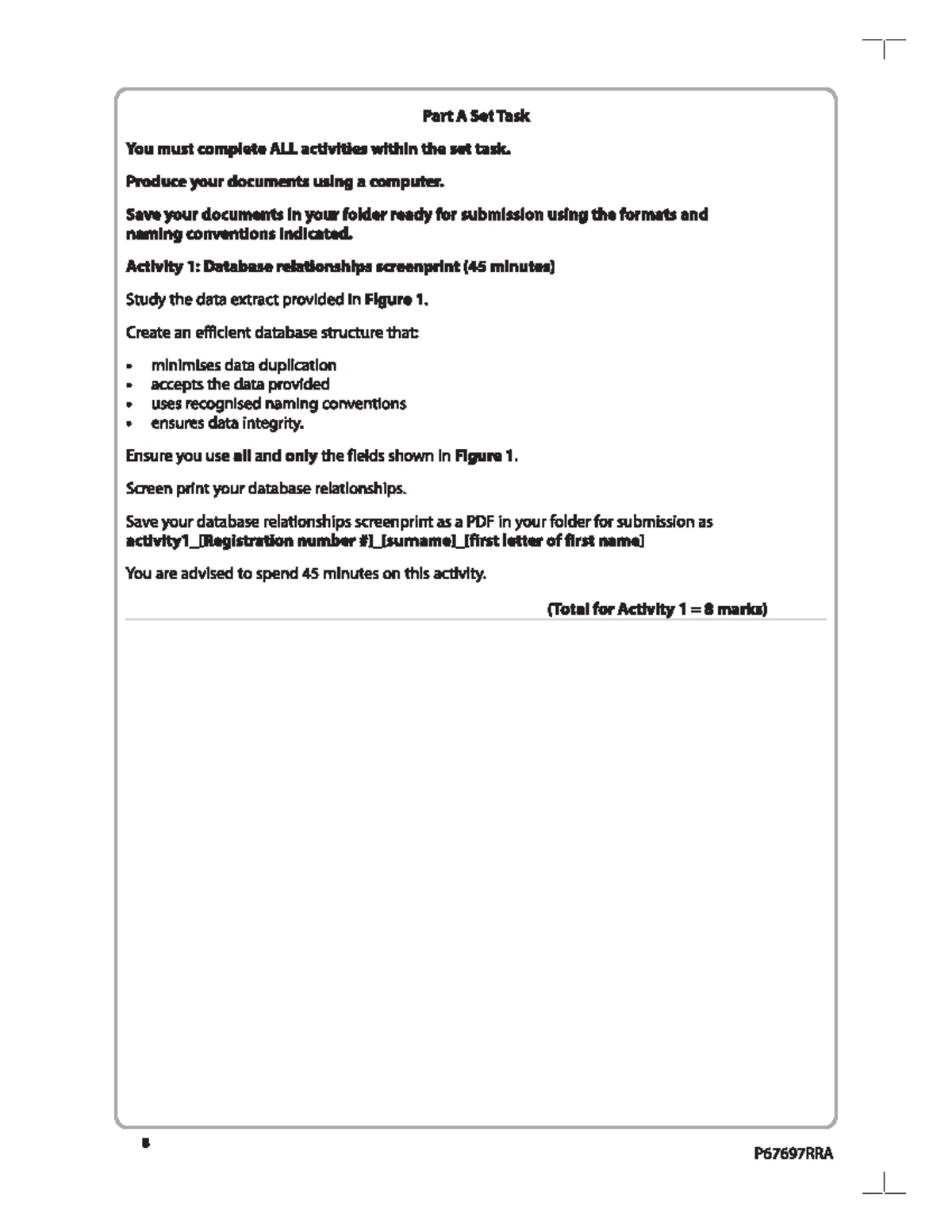 P67697RRA Task 1 - Database Creation for Smart Art Exhibitions - Studocu