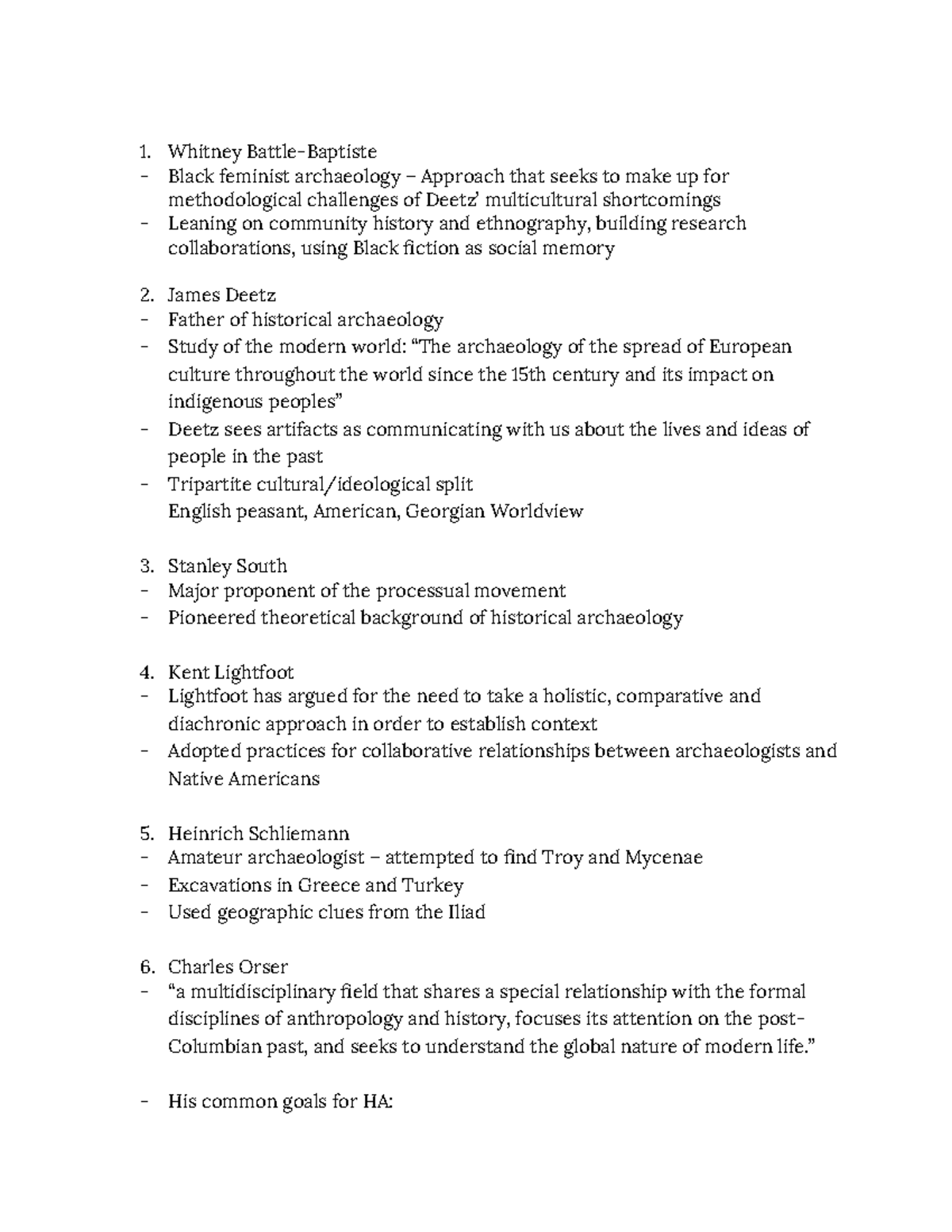 Histarch Exam Study Guide: Key Concepts and Figures in Historical ...
