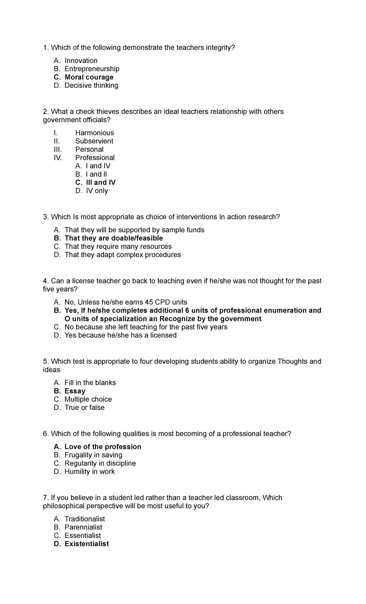 PROF- Education- Comprehensive Reviewer for Teacher Integrity and ...
