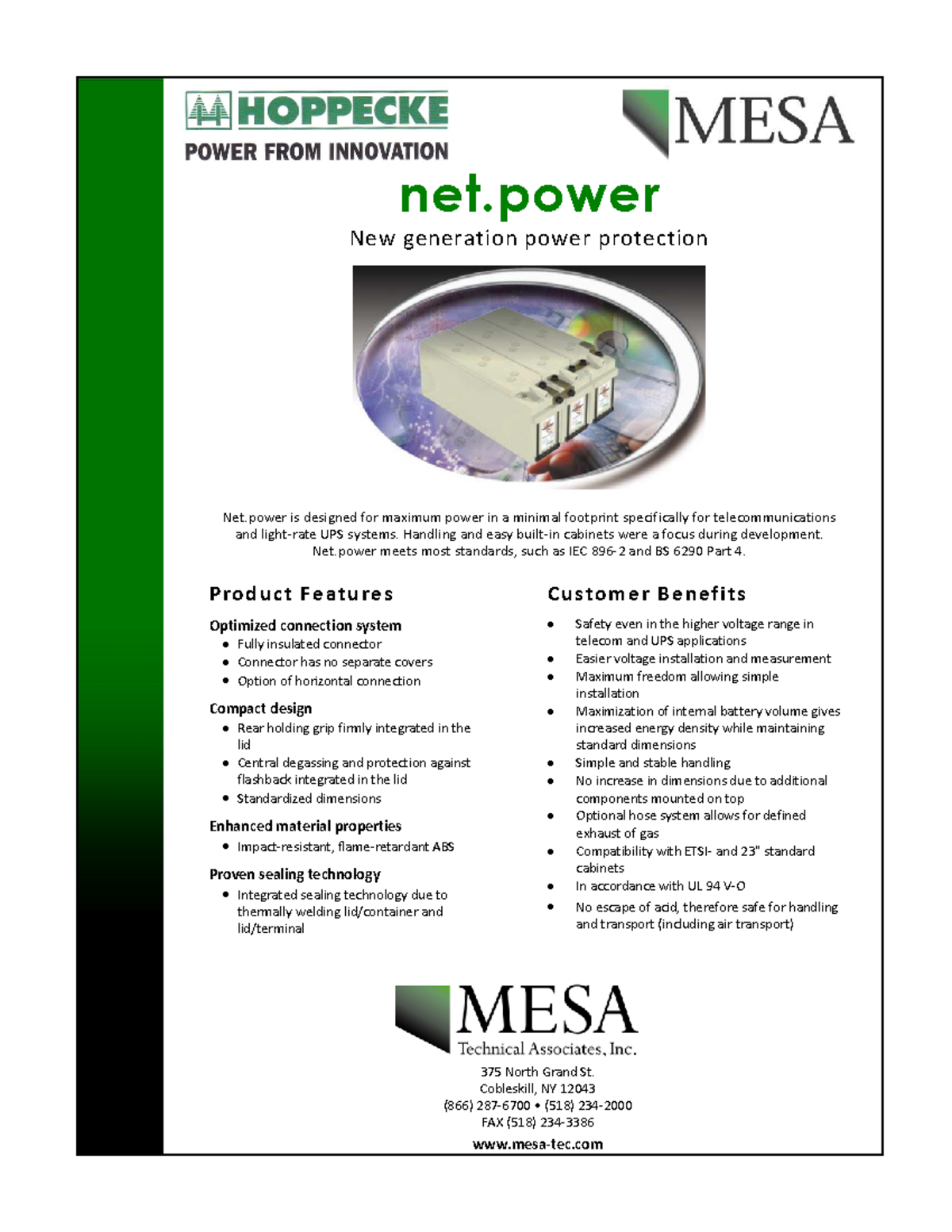 Net.power Specs for Telecom & UPS Systems - Studocu