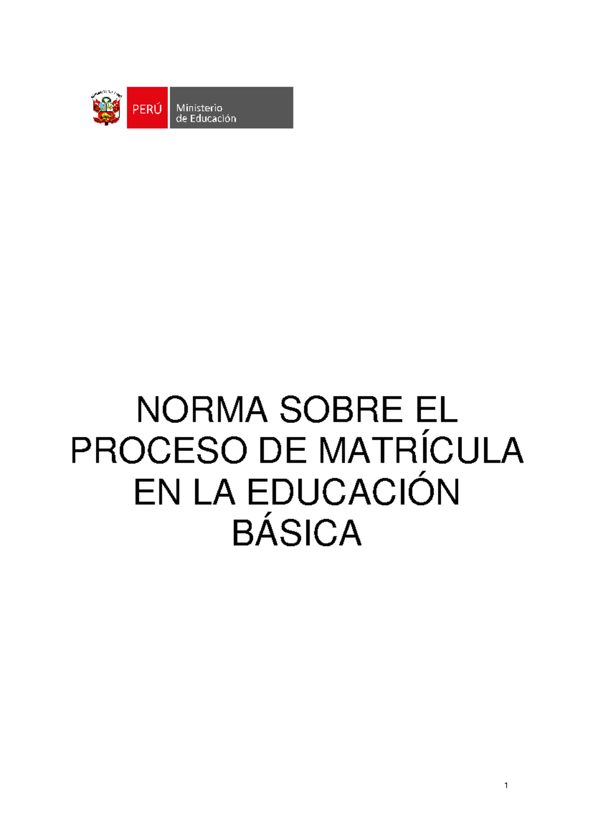 Normativa sobre el Proceso de Matrícula en Educación Básica EB - Studocu