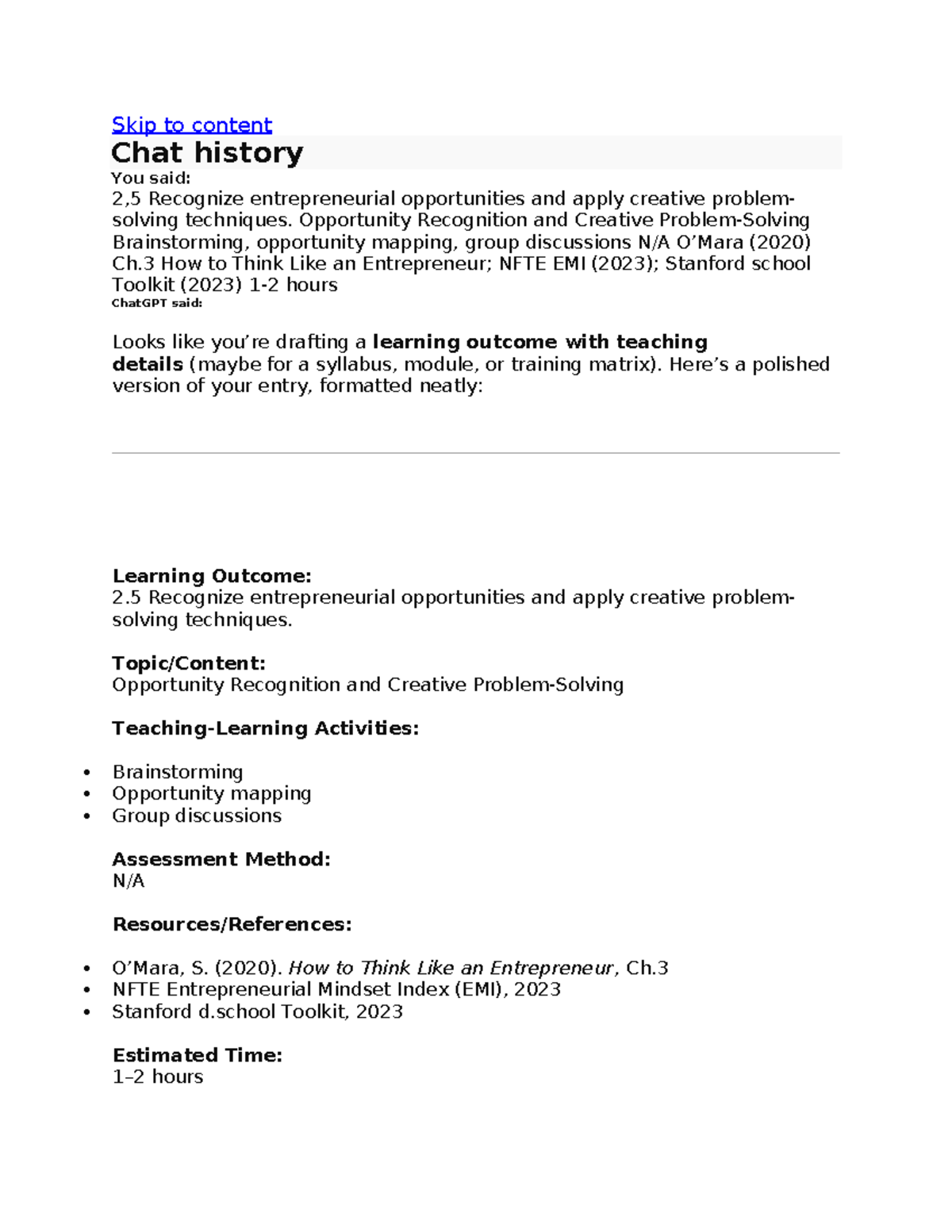 Recognizing Entrepreneurial Opportunities: Creative Problem-Solving ...