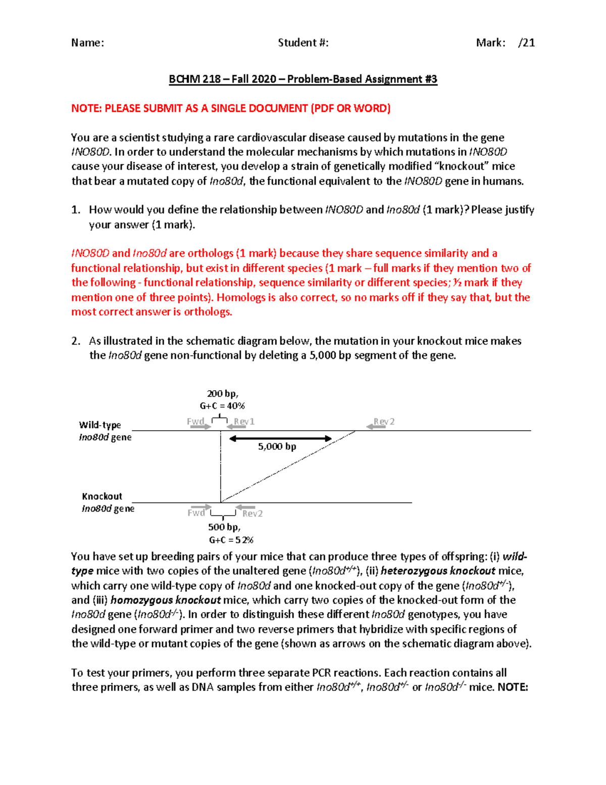 PBA3 Answers - remote year third problem learning assessment - BCHM 218 ...
