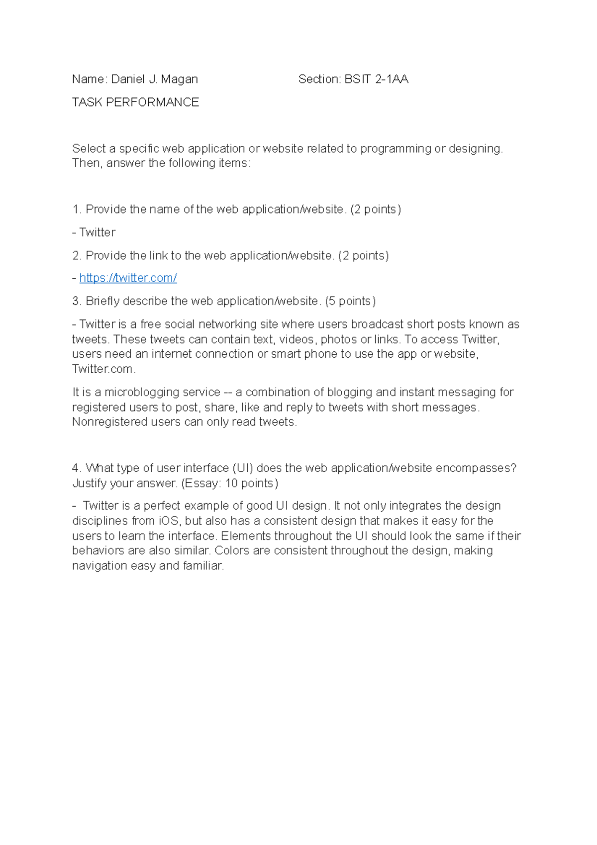 05 TASK Performance 1 - Web Application Analysis by Magan - Studocu