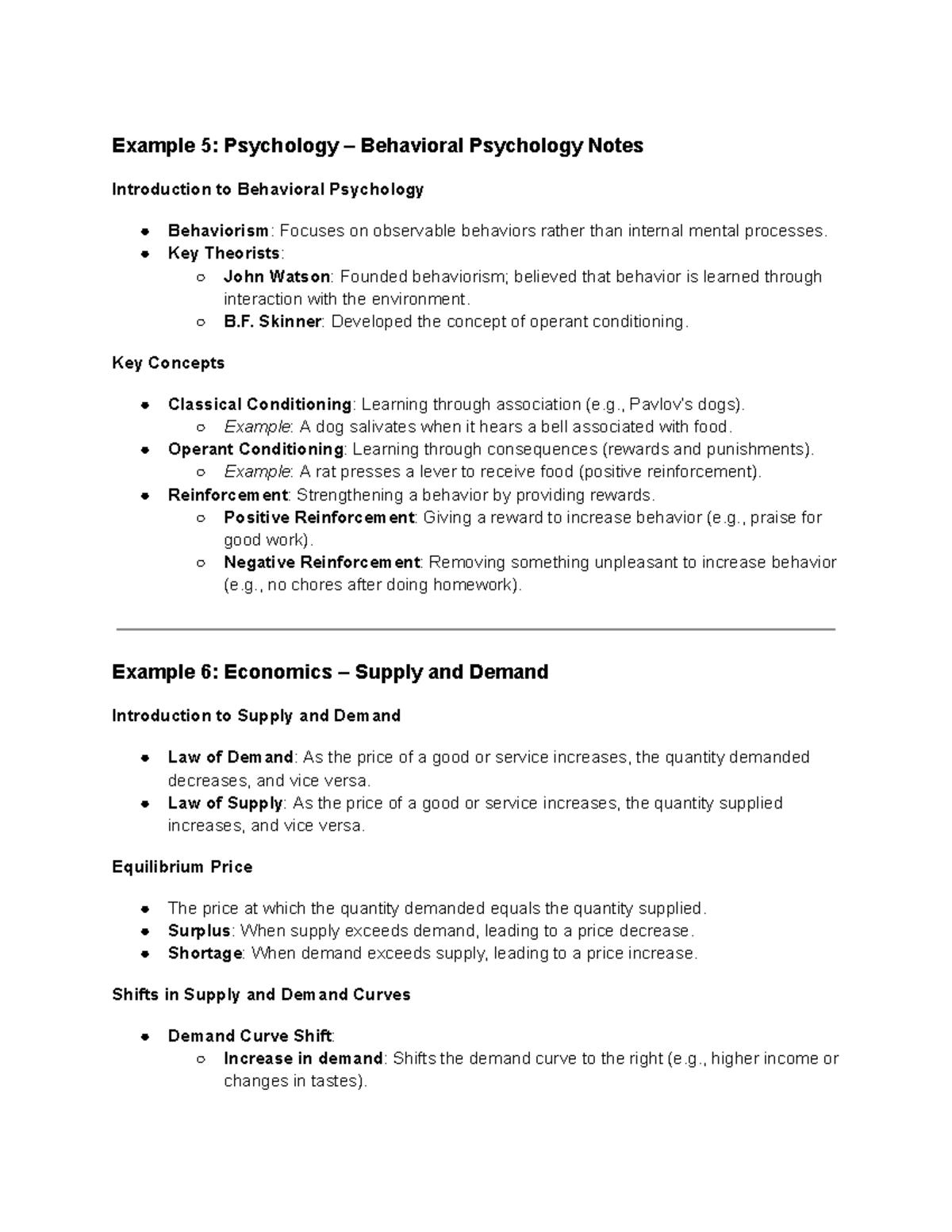 Introduction to Behavioral Psychology - Example 5: Psychology ...