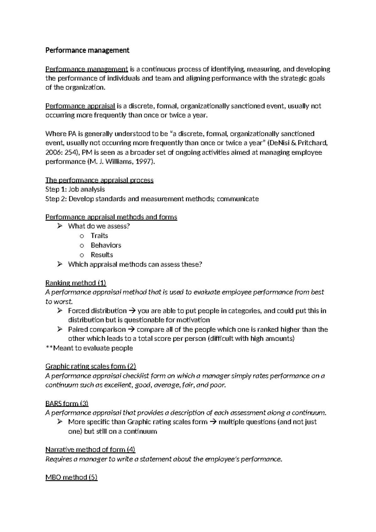 HRM - Performance Management: Appraisal Methods & Theories Explained ...