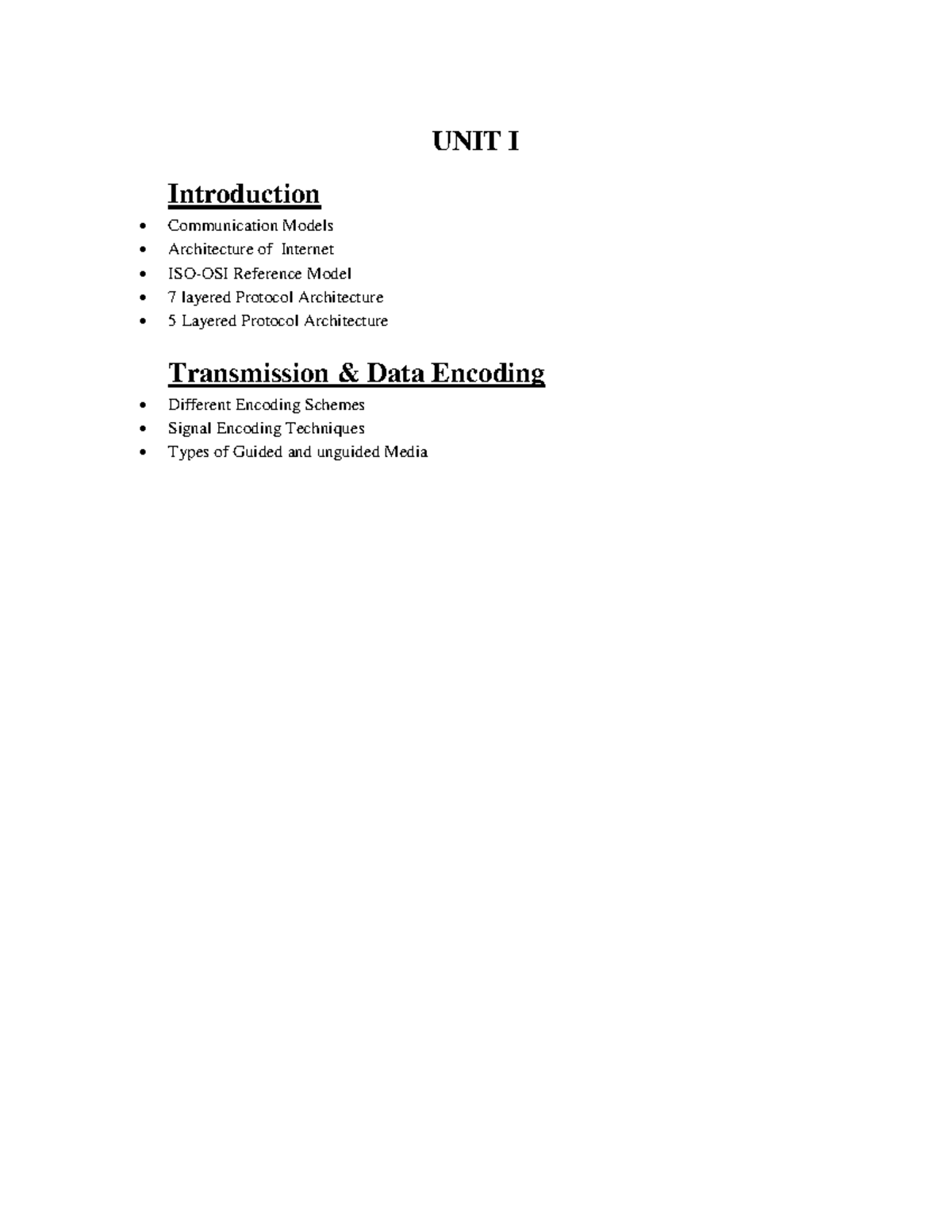 DC 101: Communication Models & Internet Architecture Overview - Studocu
