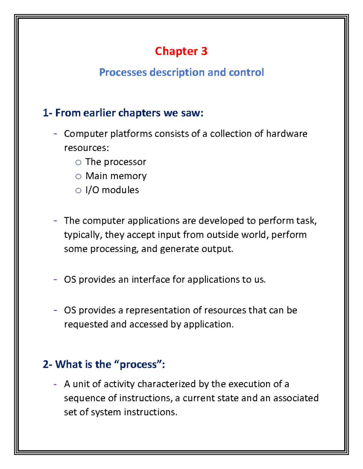 Chapter 3 - Operating Systems: Internals and Design Principles ...