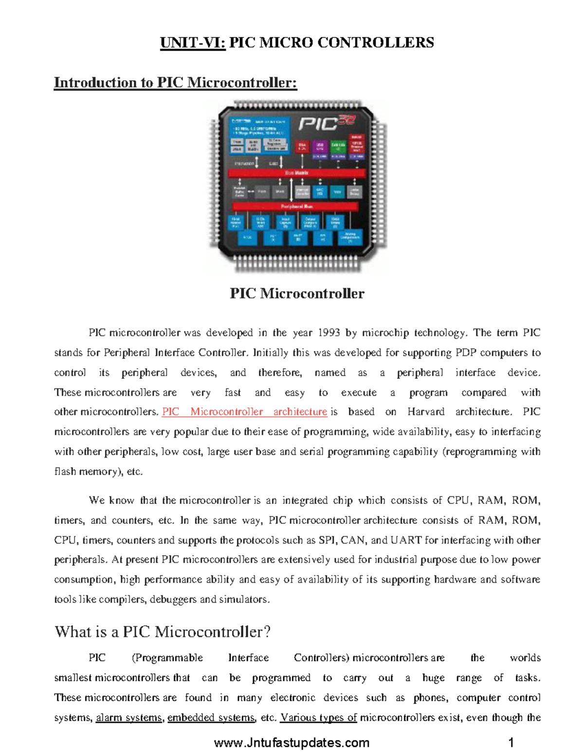 PIC Microcontrollers: Architecture, Features, and Applications (MP-MC ...
