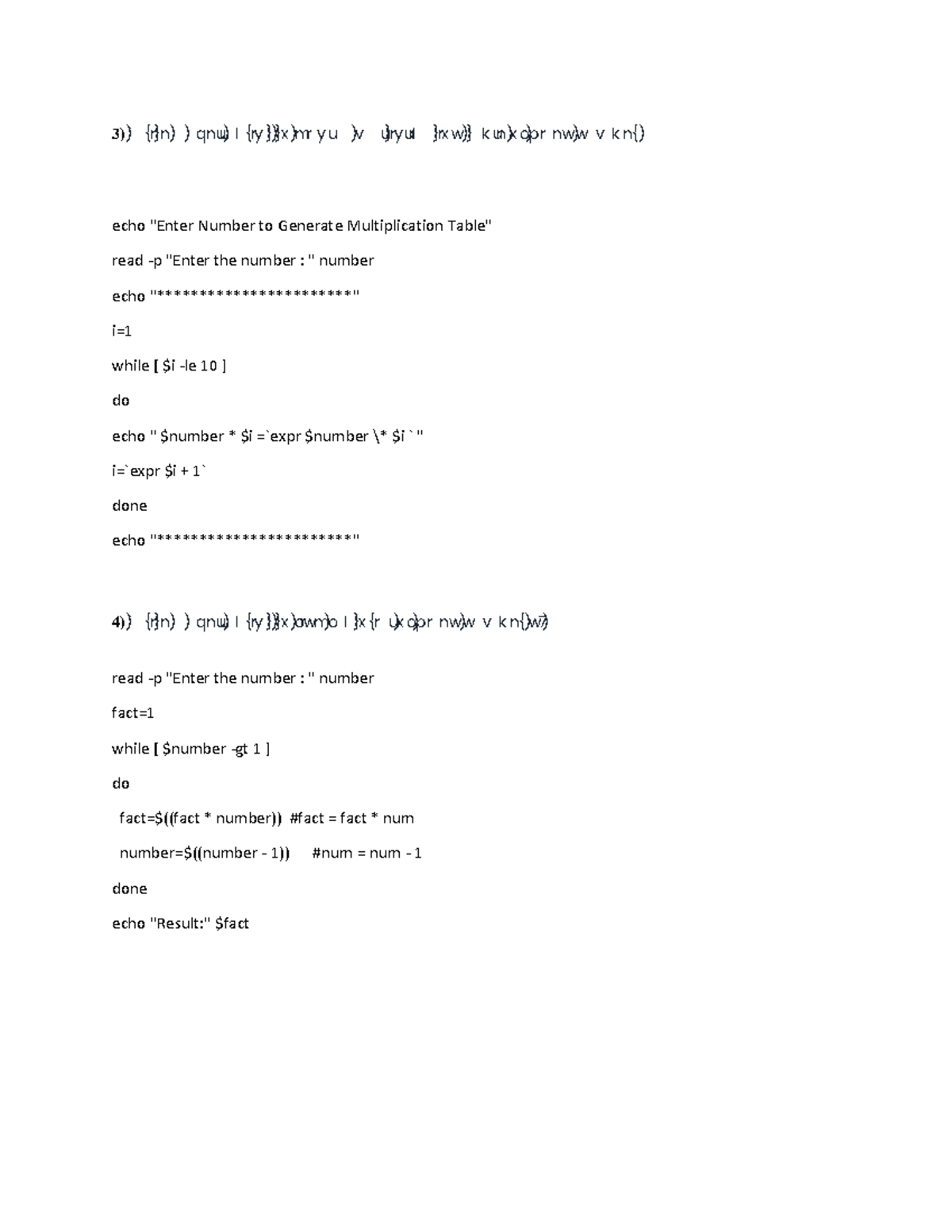 Shell Script Exercises for Course 10: Practical Solutions - Studocu
