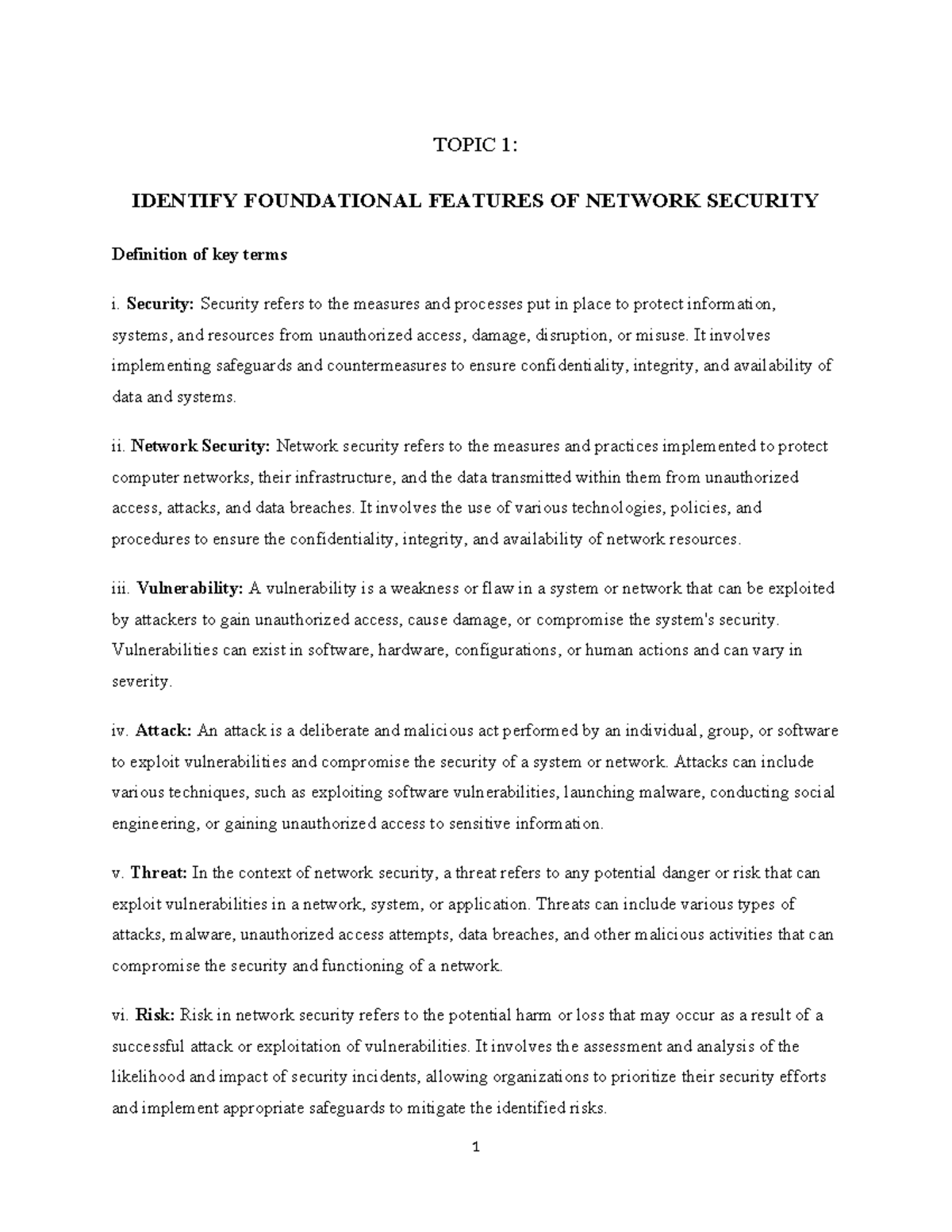 Network Security Fundamentals: Key Terms and Threats Overview (CS101 ...