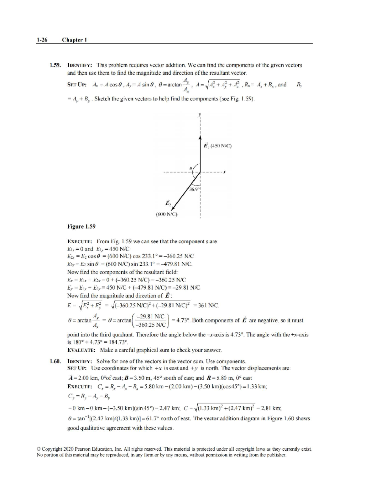 University Physics (PHYS 101) Chapter 1: Vector Addition Problems - Studocu