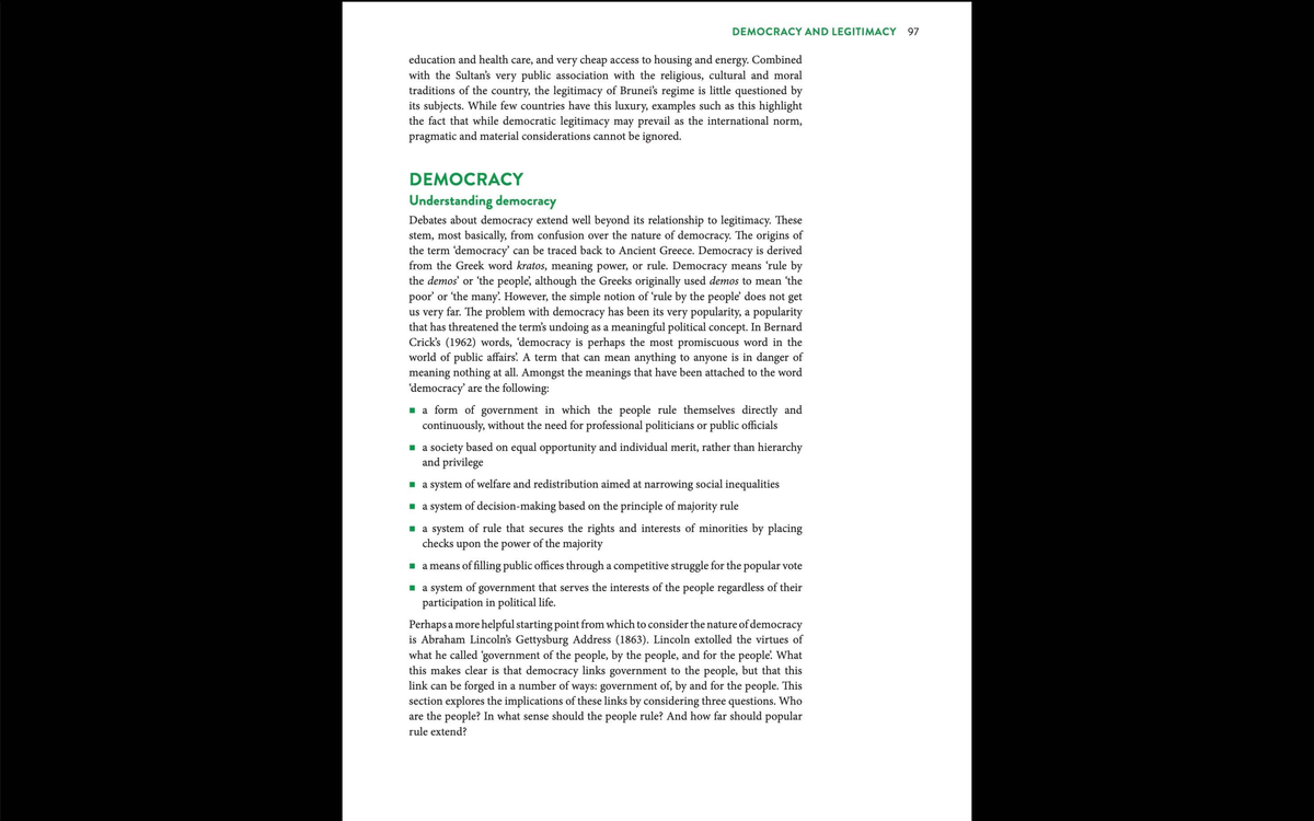Understanding Democracy: Key Concepts and Debates - Studocu
