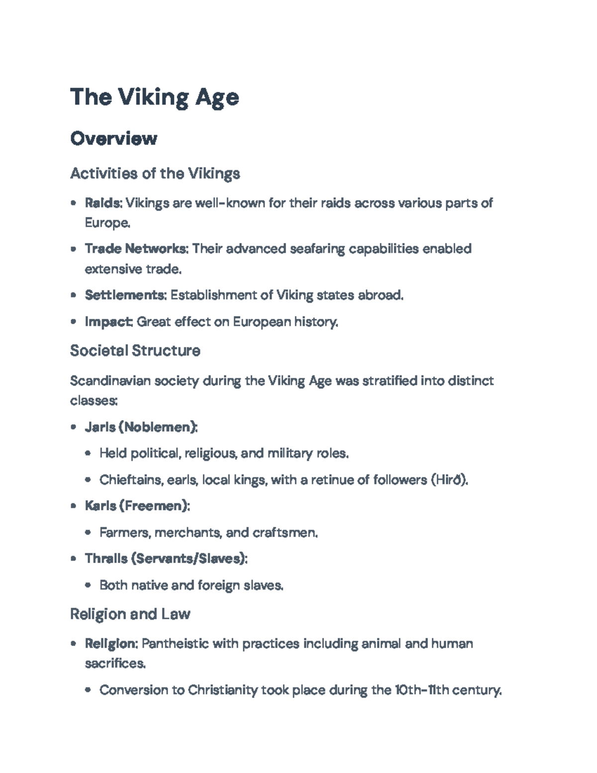 Viking Age Overview: Raids, Settlements, and Cultural Impact - The ...
