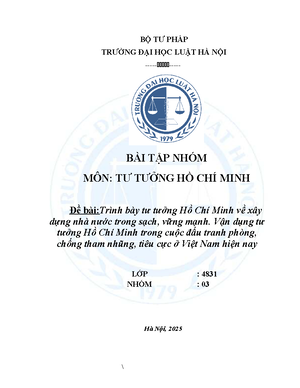 [Solved] t tng h ch minh v quan im nh nc ca nhn dn - tư tưởng hồ chí ...