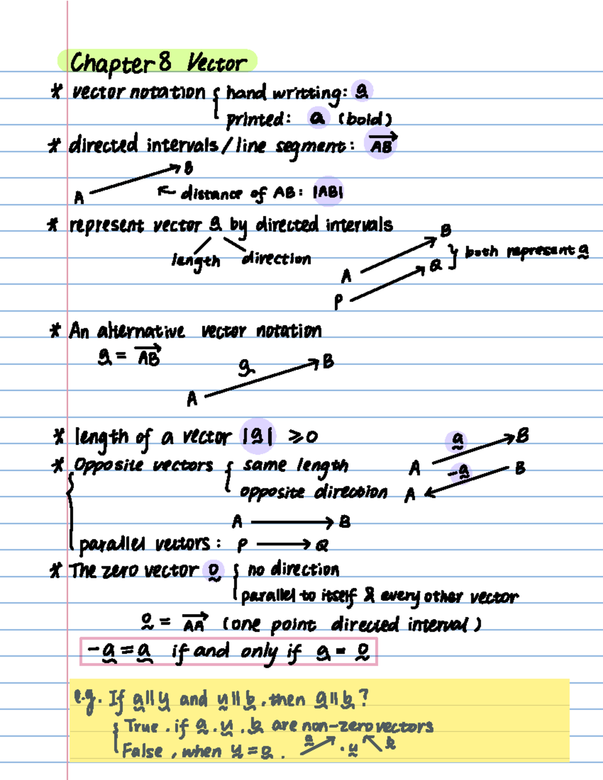 Chapter 8: Vector Notation and Operations - Introduction to Vectors ...