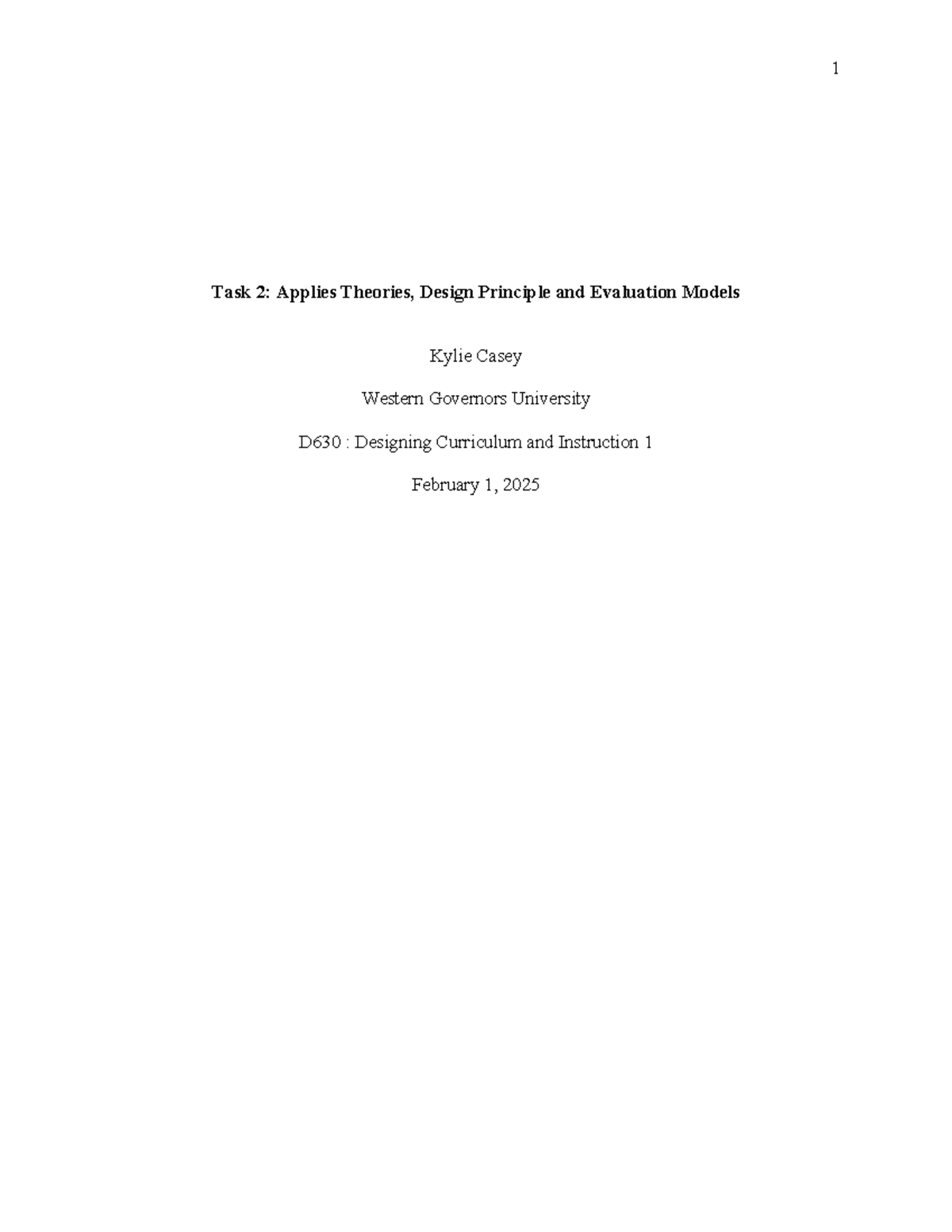 D630 Task 2 - Evaluation of 3rd Grade Math Curriculum in FCPS - Studocu