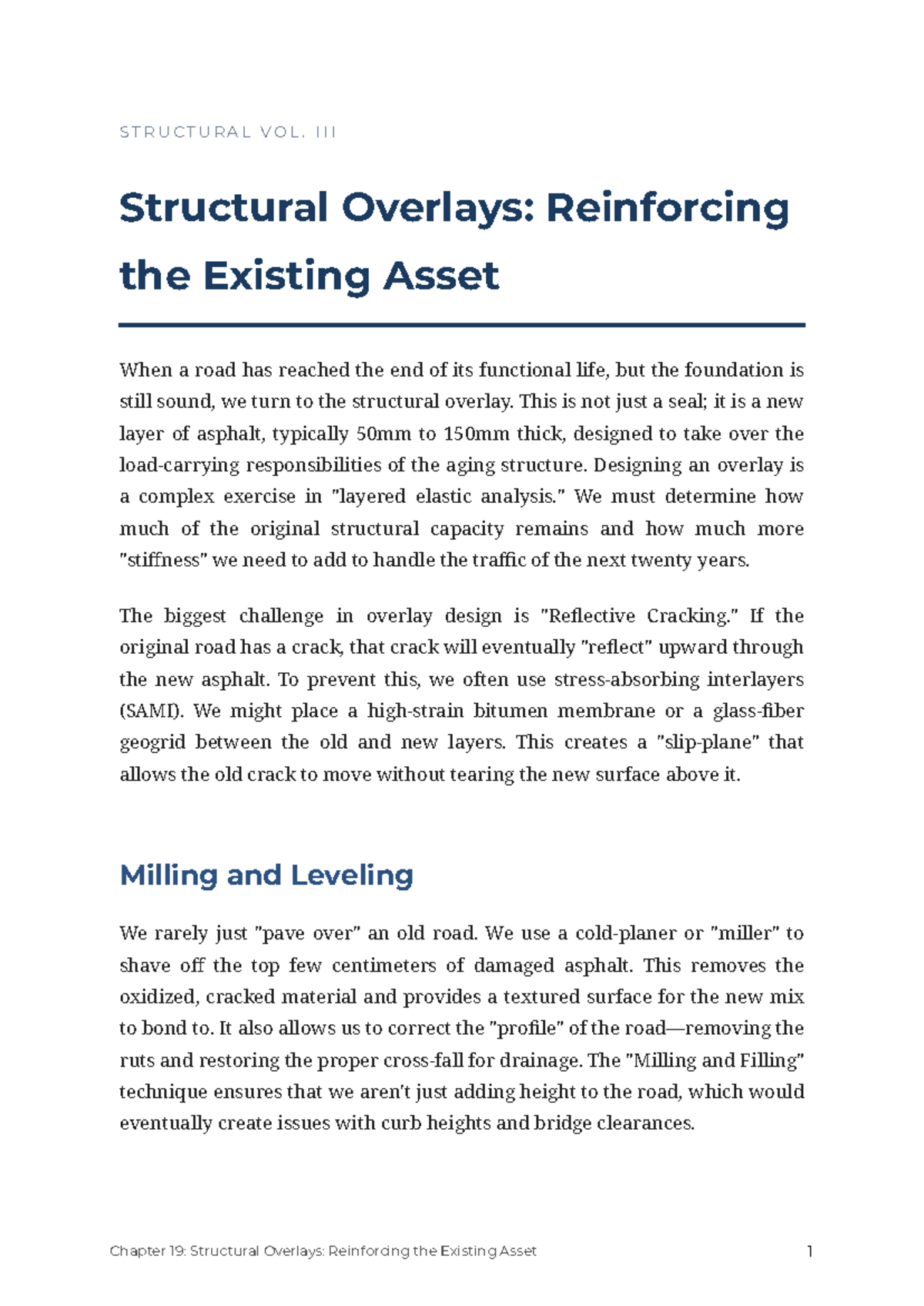 Chapter 19: Structural Overlays - Reinforcing Existing Assets - Studocu