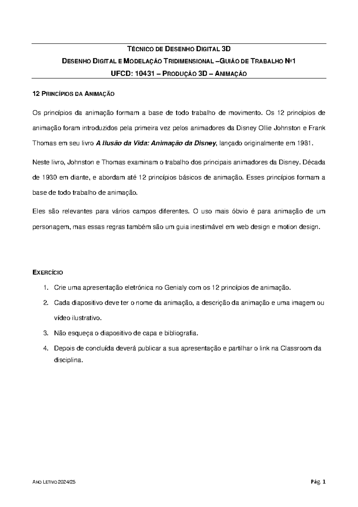 DDMT 10431 Guião Nº1 - Ficha de trabalho - A NO LETIVO 2024/25 Pág. 1 ...