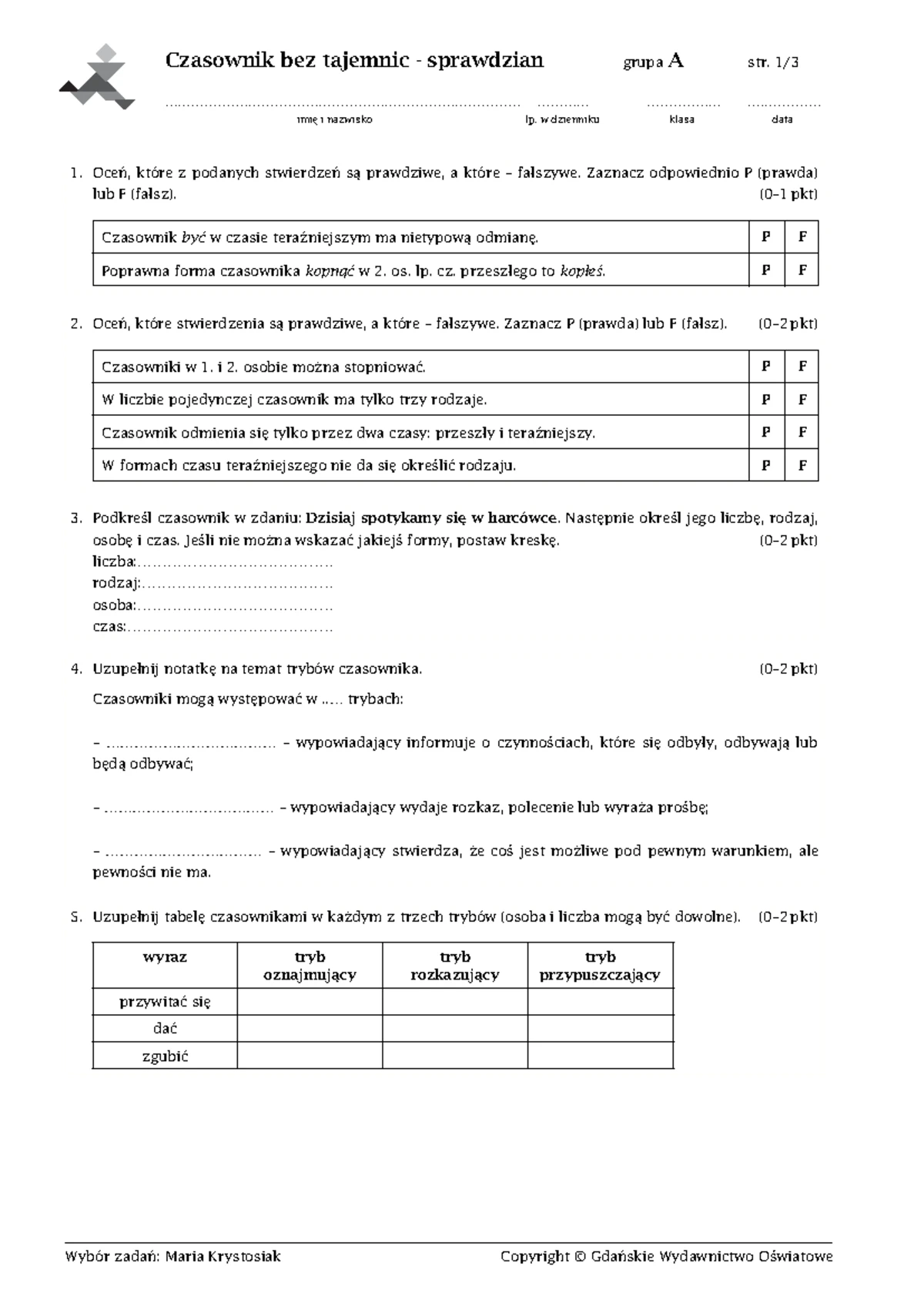 NOWA ERA - Matematyka z kluczem - karty-pracy-klasa-6-dzial-iv - 20