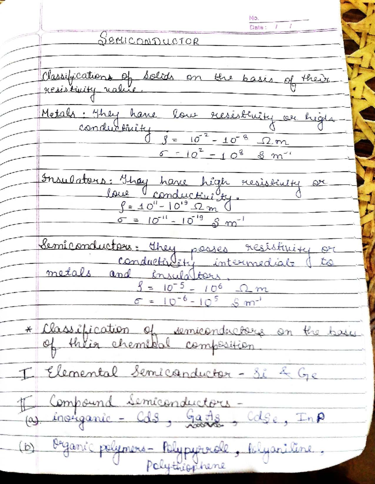 Semiconductor Classifications and Mechanisms - Class 12 Physics - Studocu