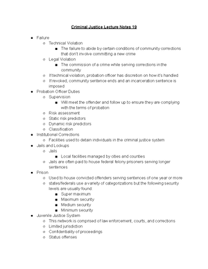 CJ Vocab Ch 12 - kelly roth - Introduction to Criminal Justice 101 ...