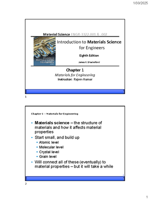 Chapter 2 – Atomic Bonding: Insights from Materials Science (ENGR-3322 ...