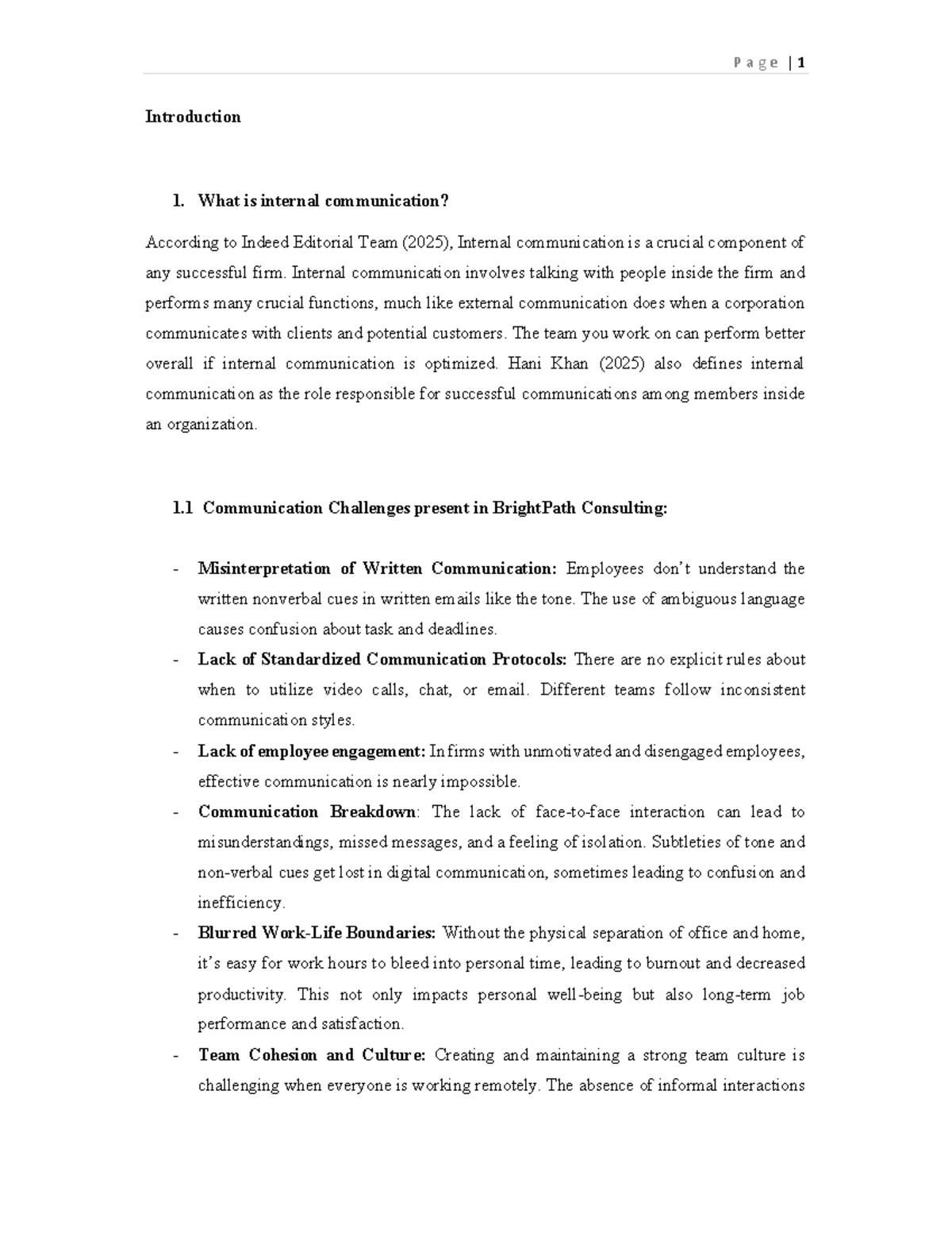 Internal Communication Challenges and Strategies - Course Code: 3MA ...
