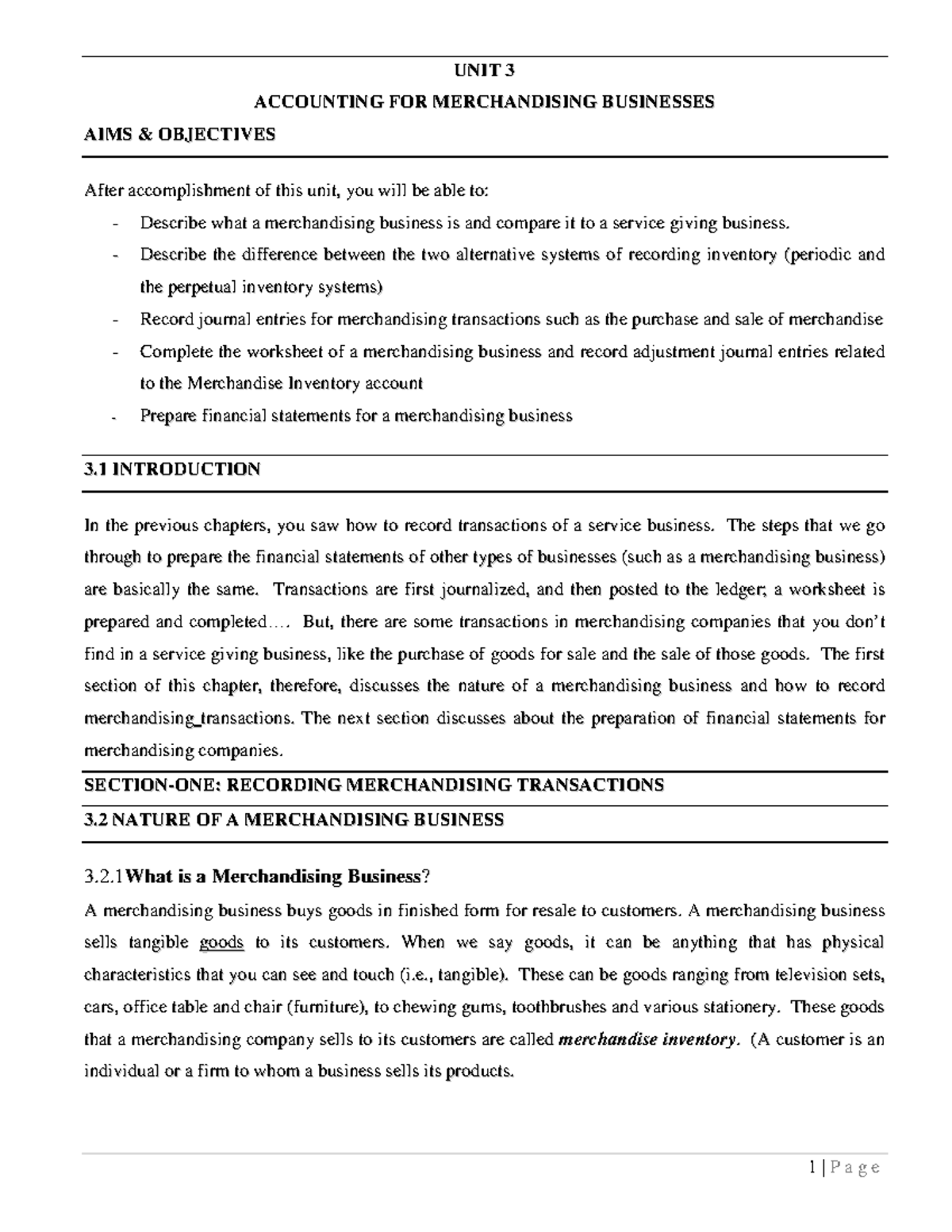 Chapter 03 - Lecture Notes for Fundamentals of Accounting (Unit 33 ...