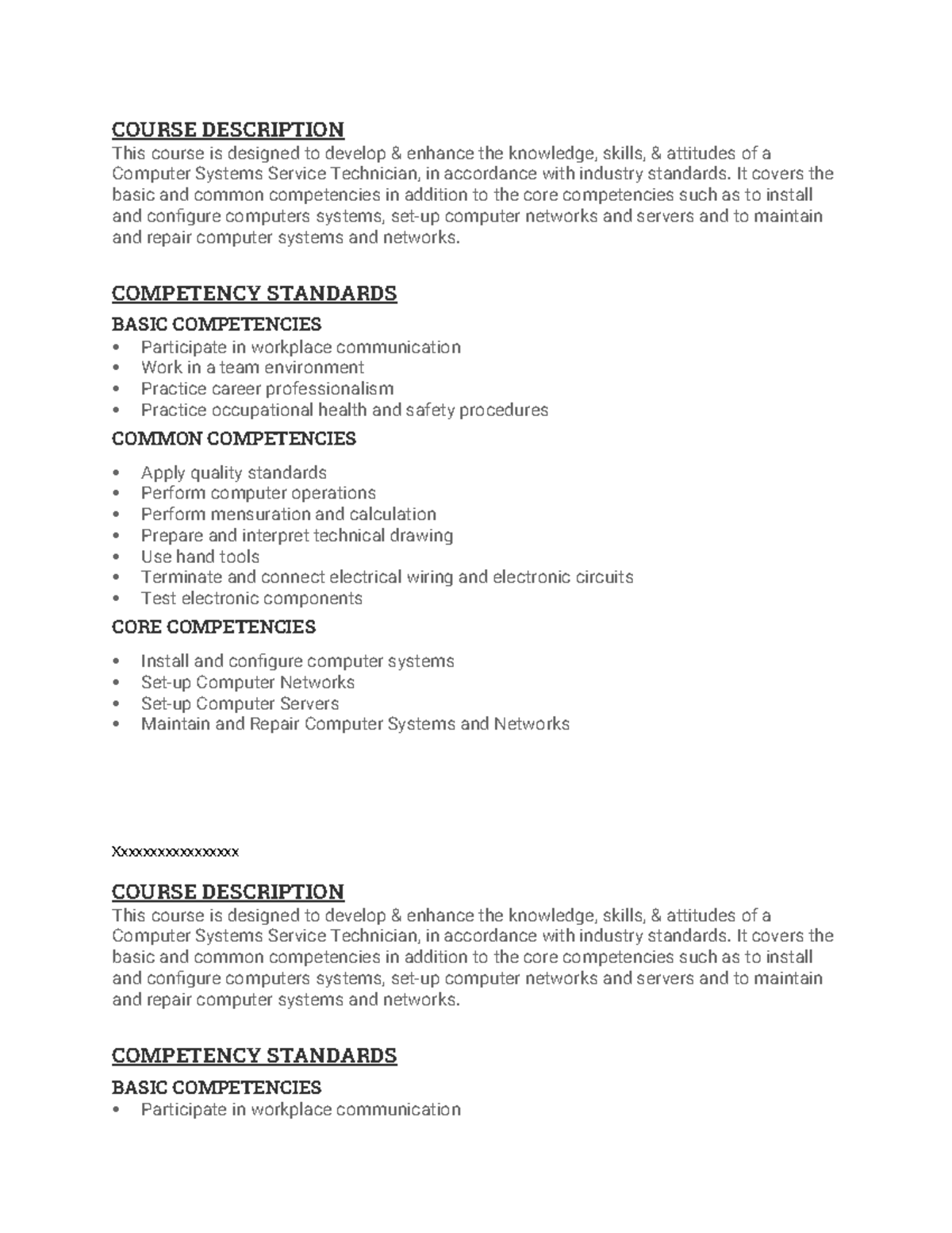 CSS Course Description - COURSE DESCRIPTION This course is designed to ...