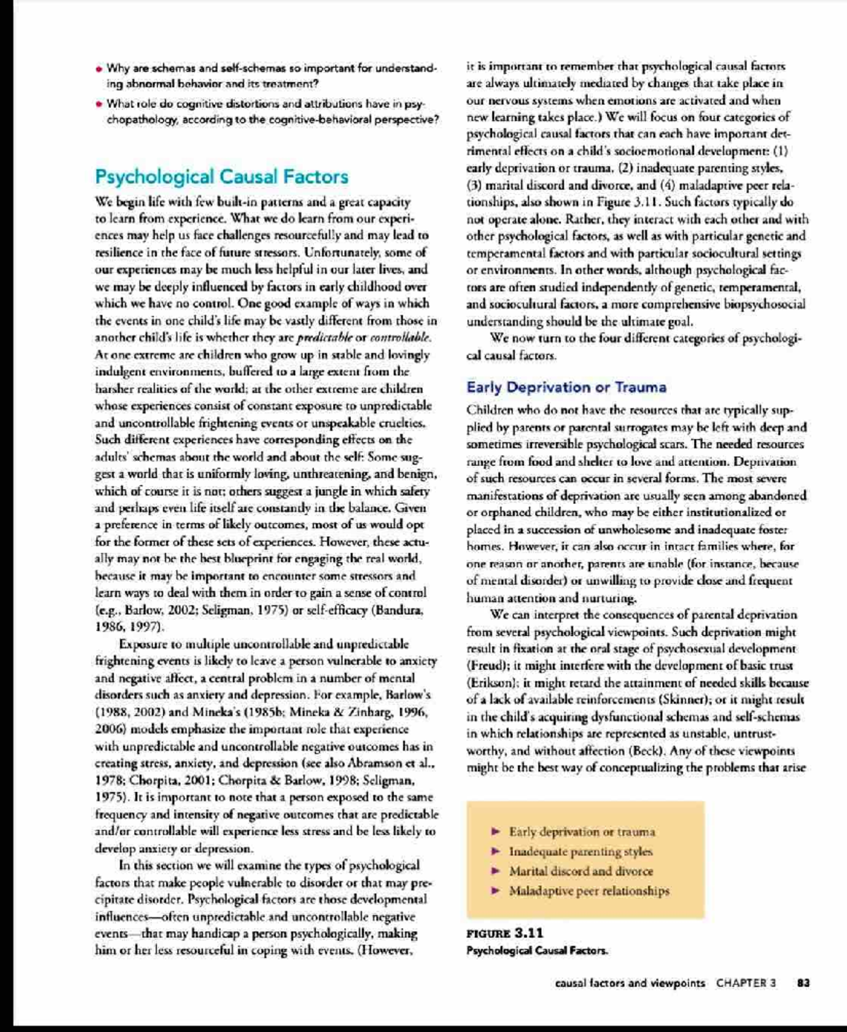 Risk Factor Familial Dysfunctions - Why are schemas and so important ...