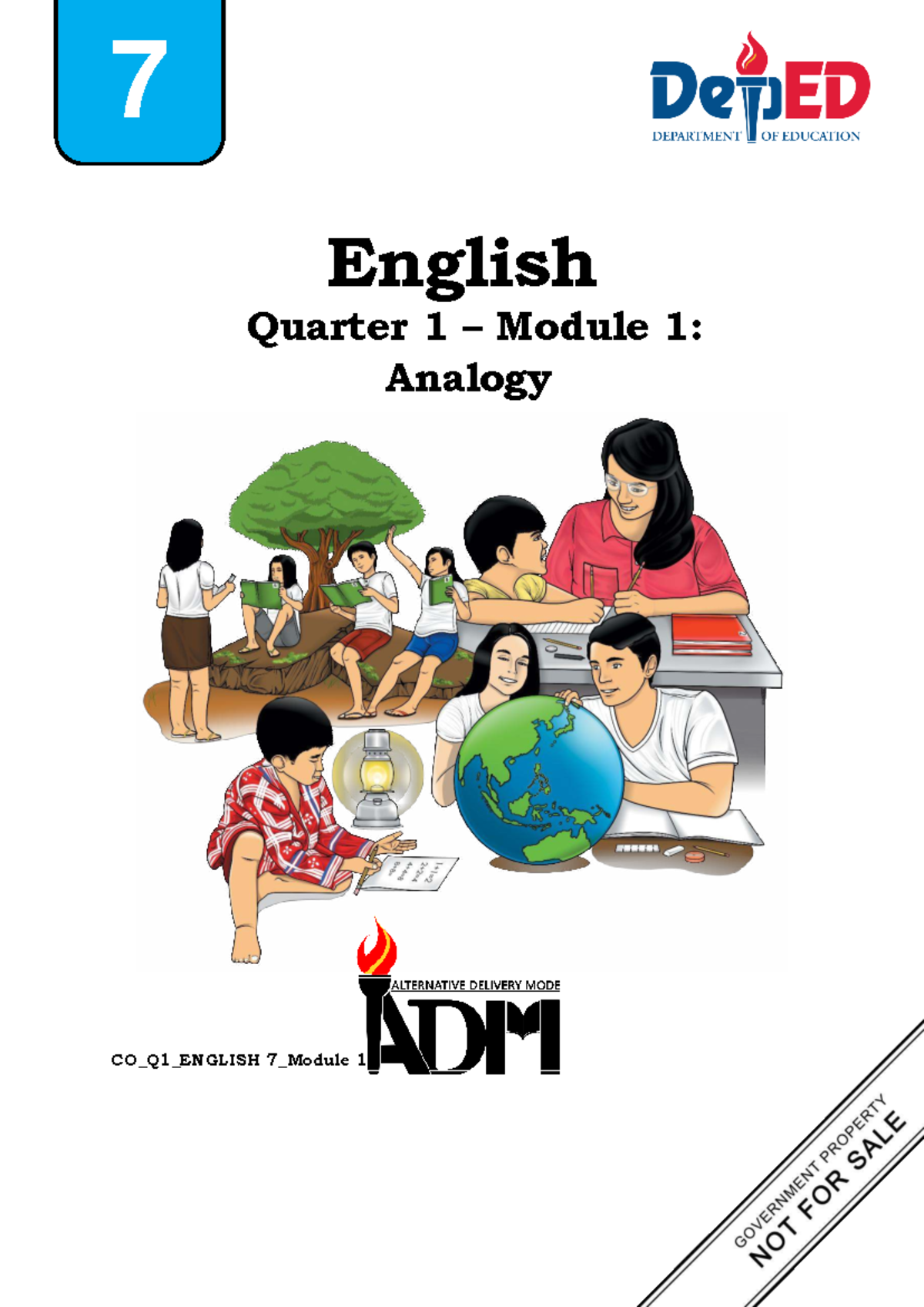 CO Q1 ENGL-7 Module 1: Understanding Analogies in Language - Studocu