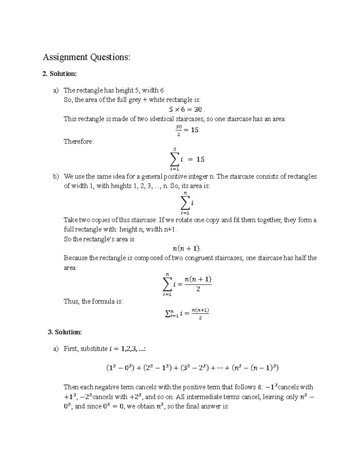 Group Project 1: Math 101 Assignment Solutions and Analysis - Studocu