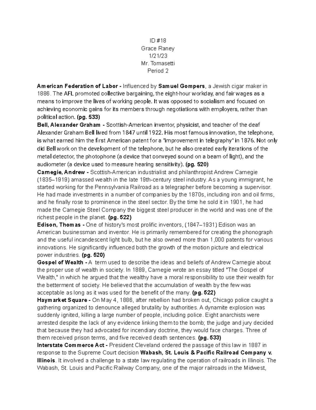 Grace Raney - ID #18 - Notes on Key Figures in American Labor History ...
