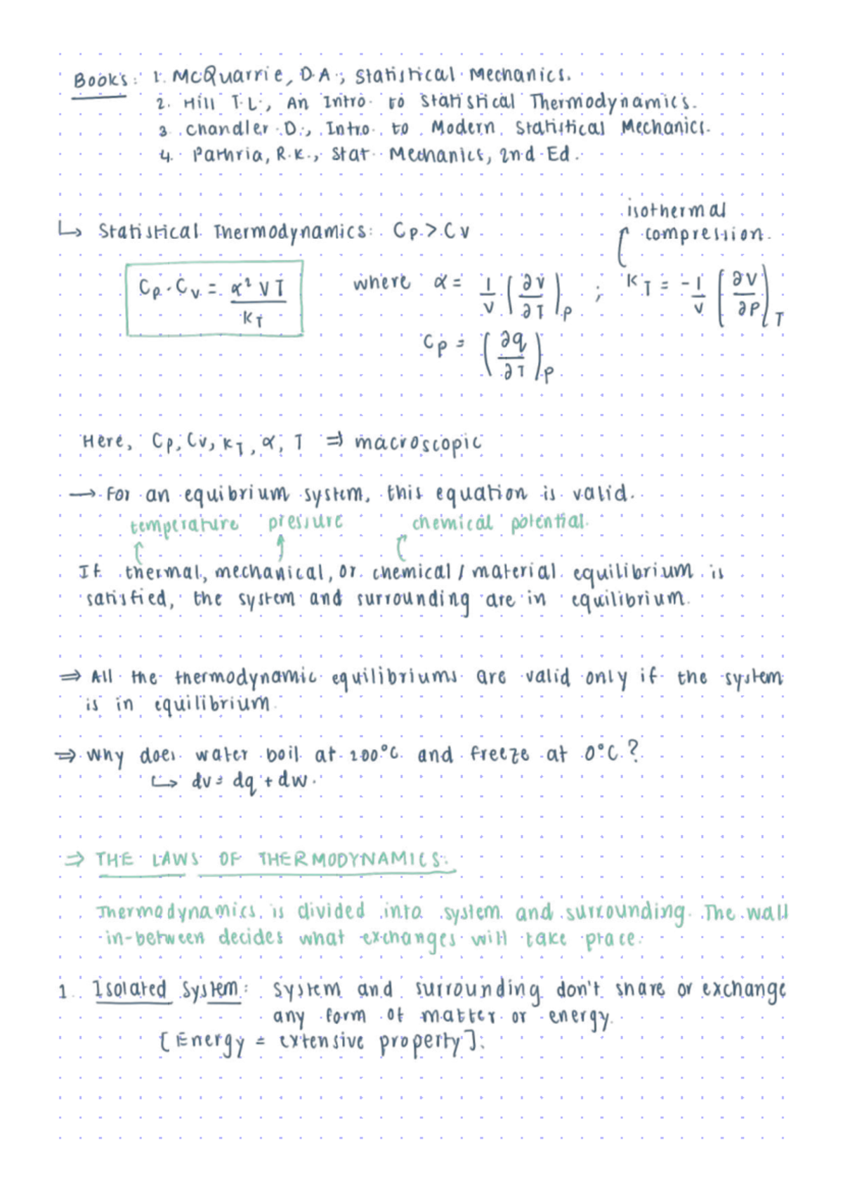Stat Mech - Class notes for stat mech course fall semester 2024 - Books ...