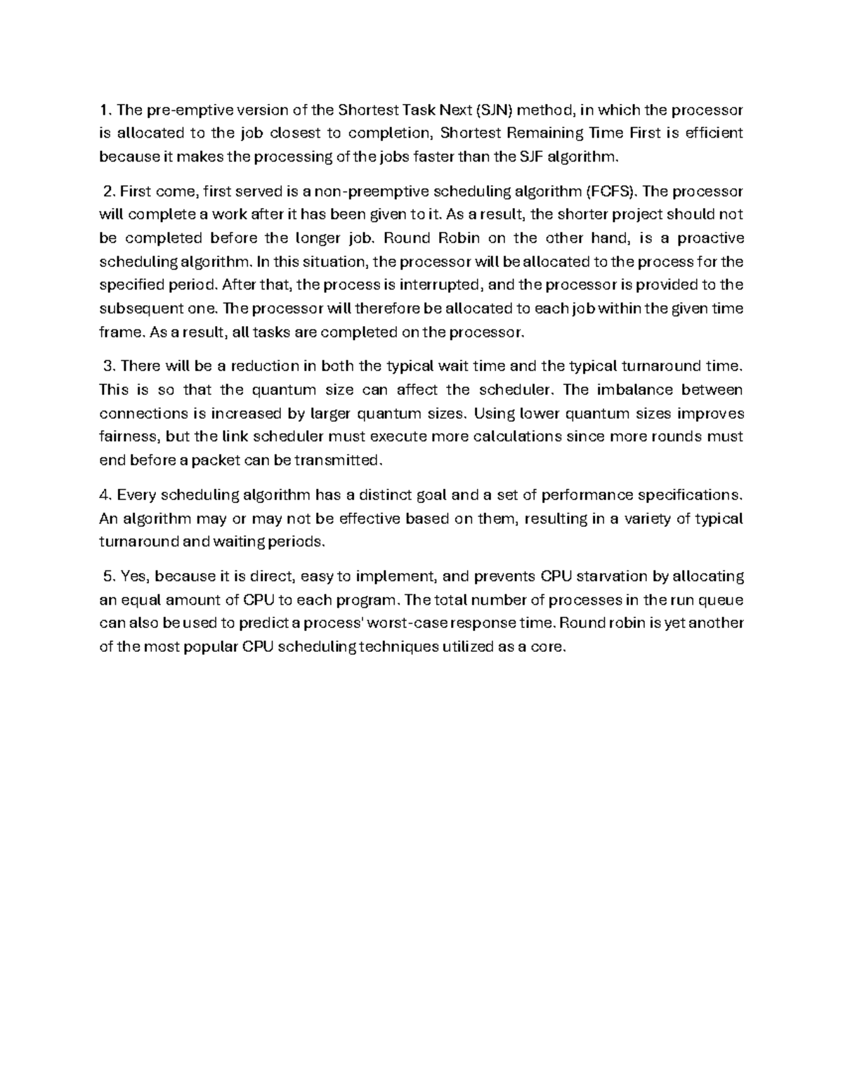 Platform Technology Activity - The pre-emptive version of the Shortest ...