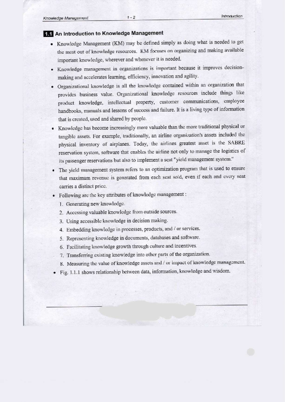 KM 101: Intro to Knowledge Management - Lecture Notes on Concepts ...