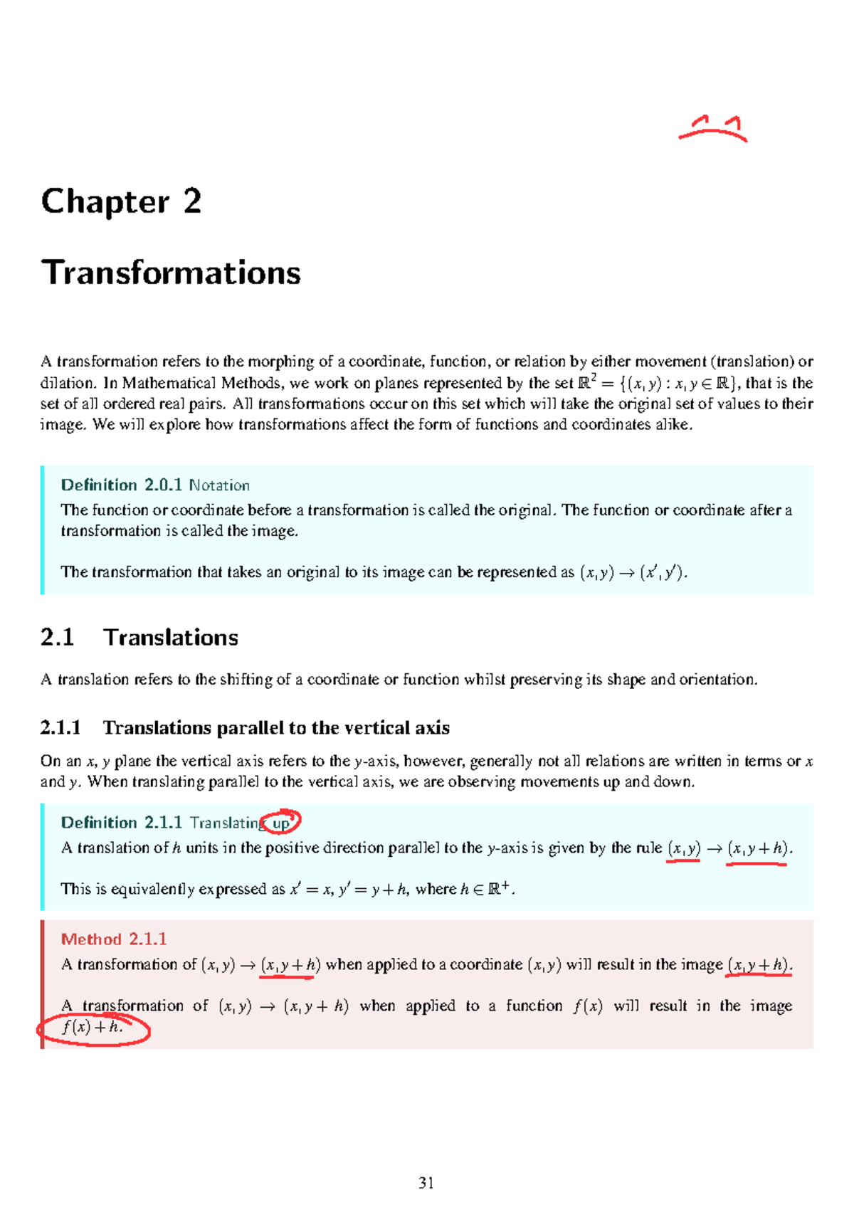 03 12MME Chapter 2: Transformations in Mathematical Methods - Studocu