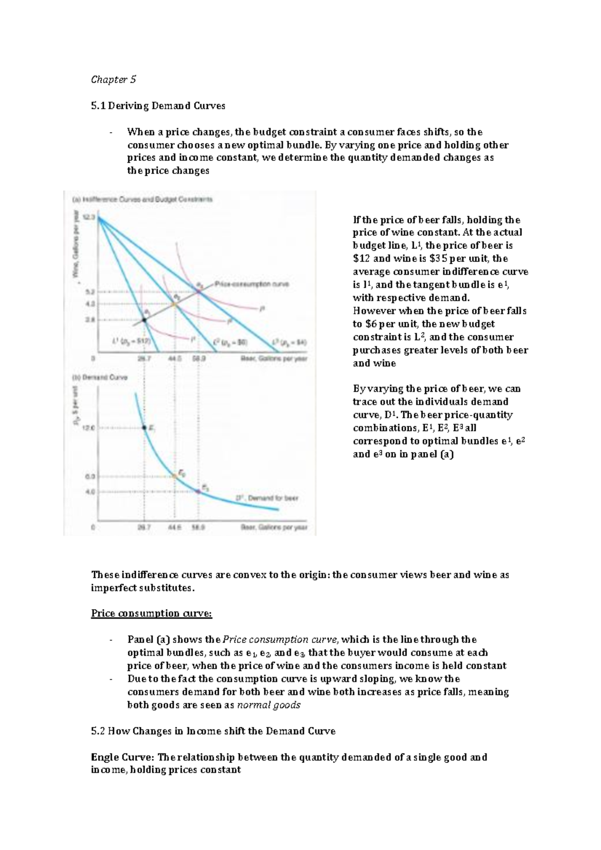Summary Macroeconomics - chapters 5-14 - Chapter 5 5 Deriving Demand ...