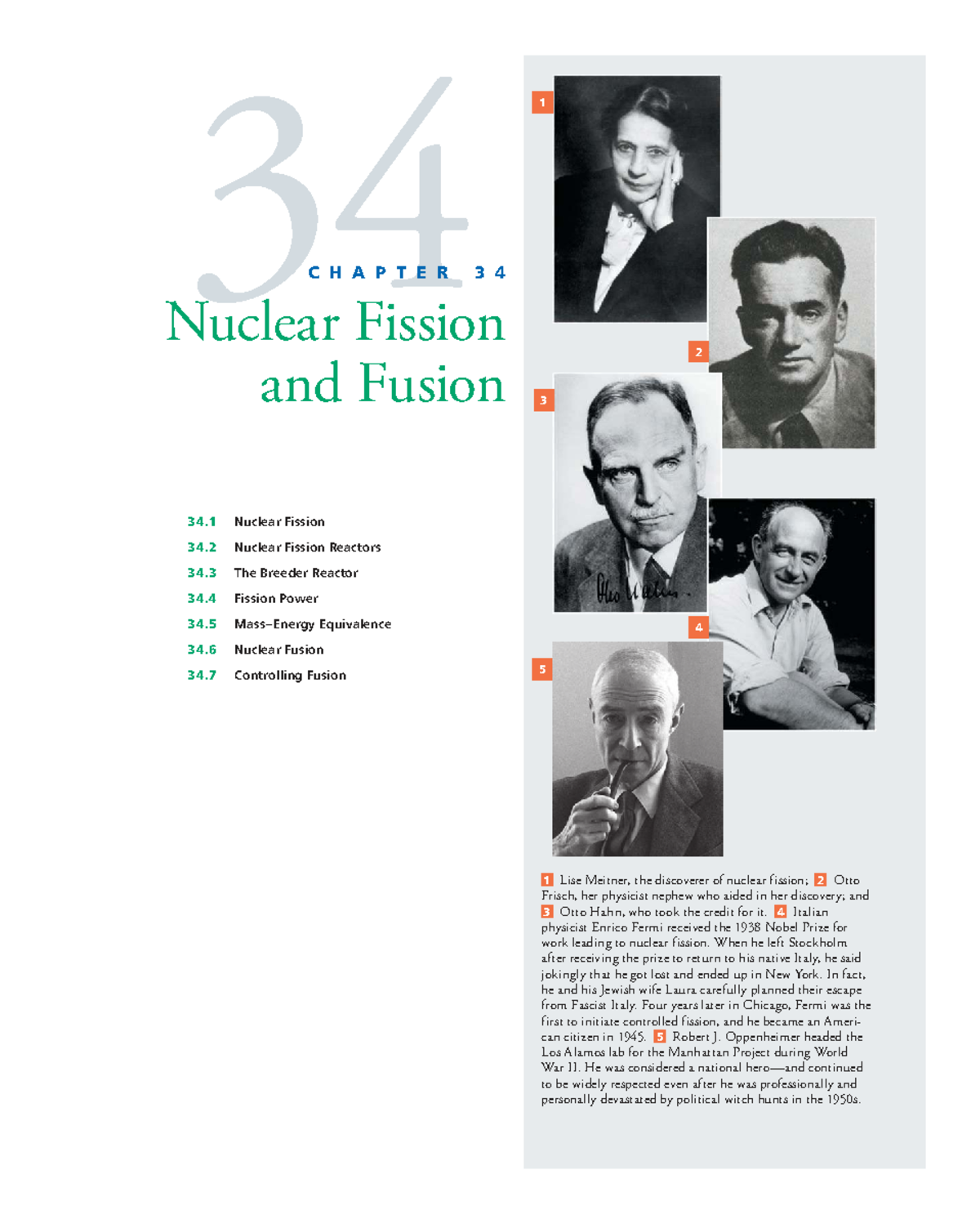 Chapter 34: Nuclear Fission and Fusion Overview - Studocu
