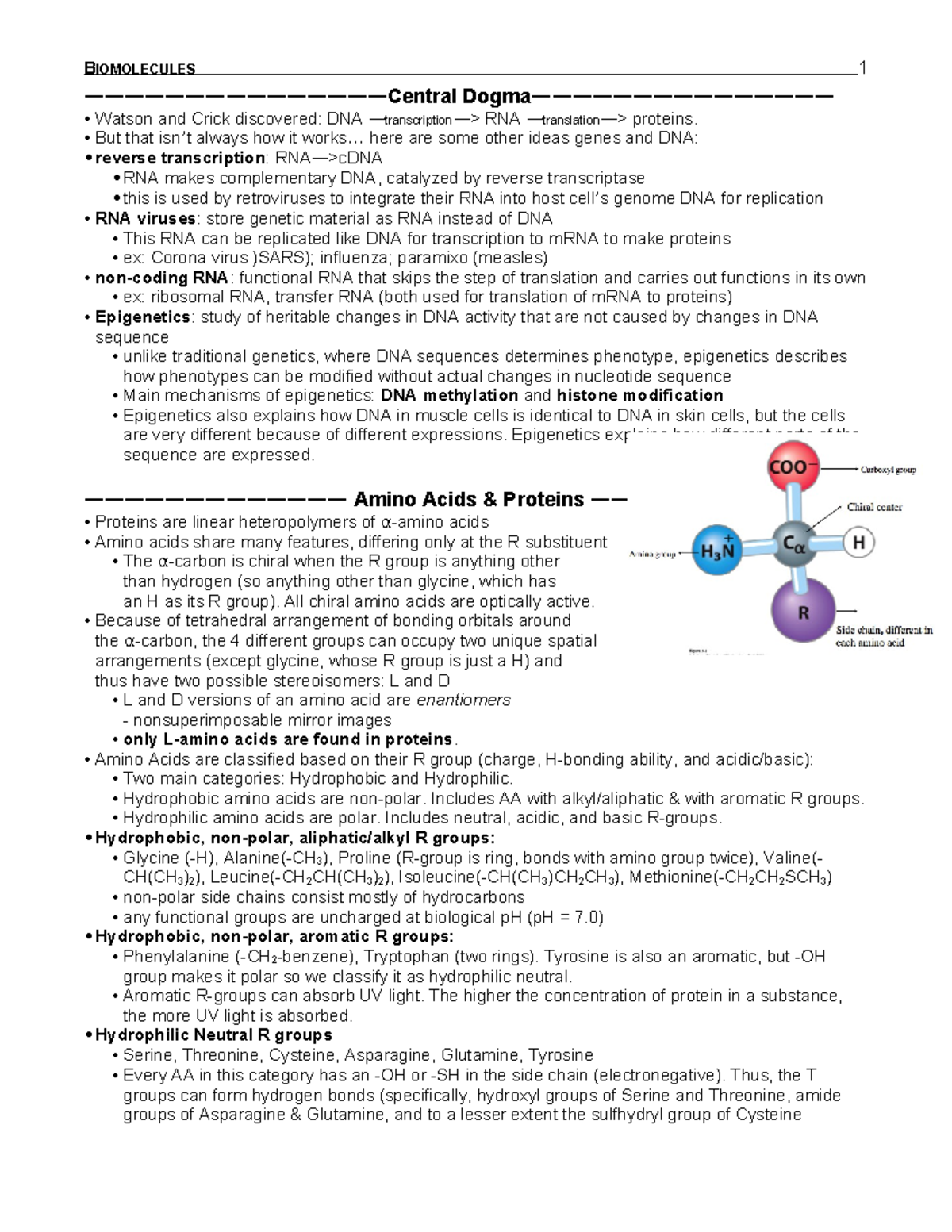 Comprehensive Study Guide: Evolution, Genetics, and Biochemical ...