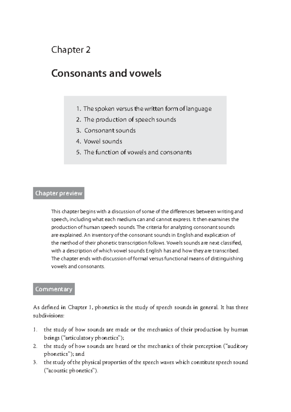 T01 - Phonetics: Consonants and Vowels in Speech Production - Studocu