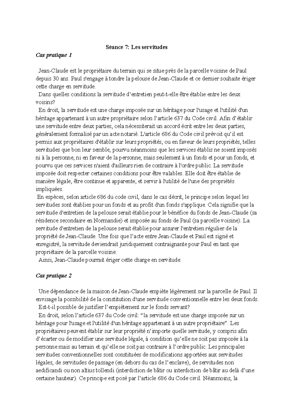 TD 15 Droit civil : Analyse de la Théorie du Patrimoine selon Aubry et ...