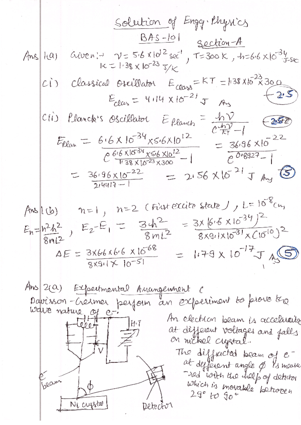 ST-1 Engg. Physics Final Exam Solutions and Notes - Studocu
