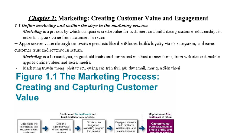 Chapter 1: Marketing Strategies for Customer Value Creation (MKT 101 ...