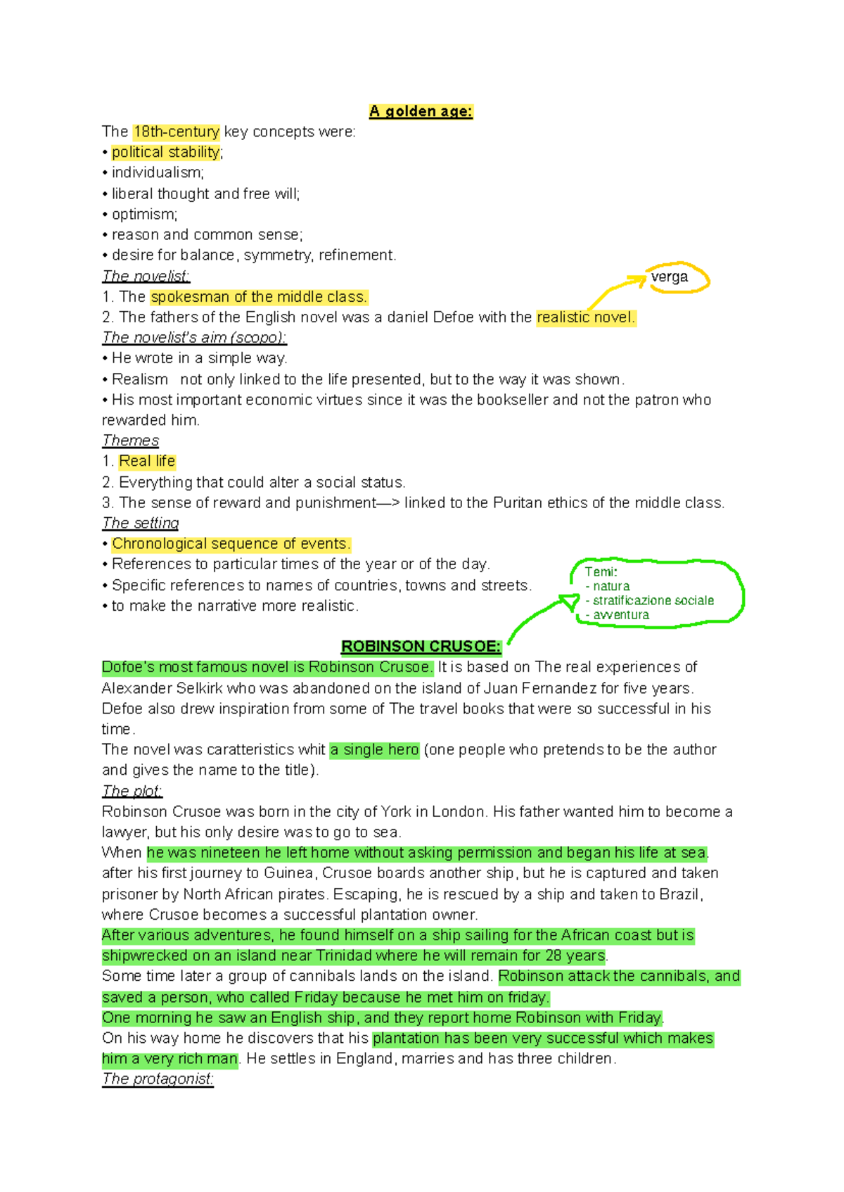 English Literature Overview: Key Themes and Authors (ENG 5) - Studocu