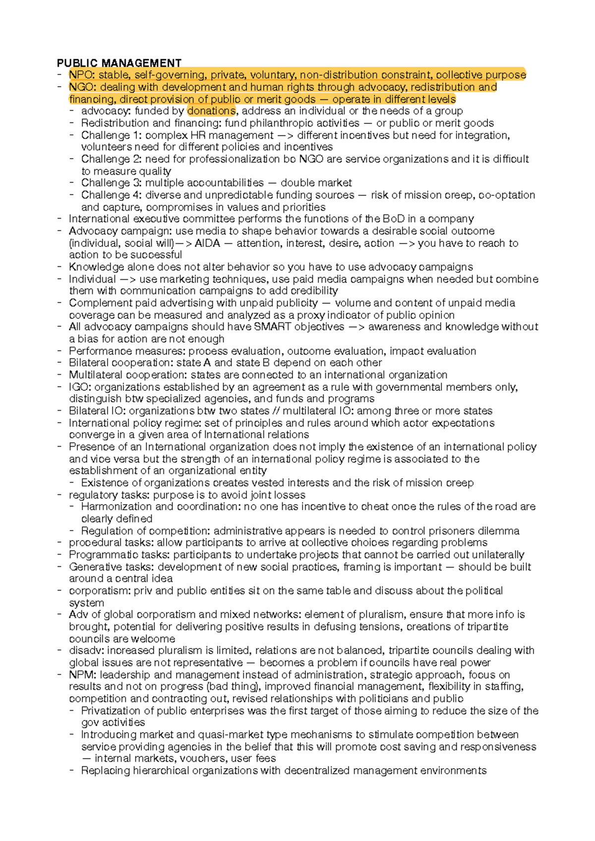 Public Management Notes for Second Partial Exam (PM 102) - Studocu