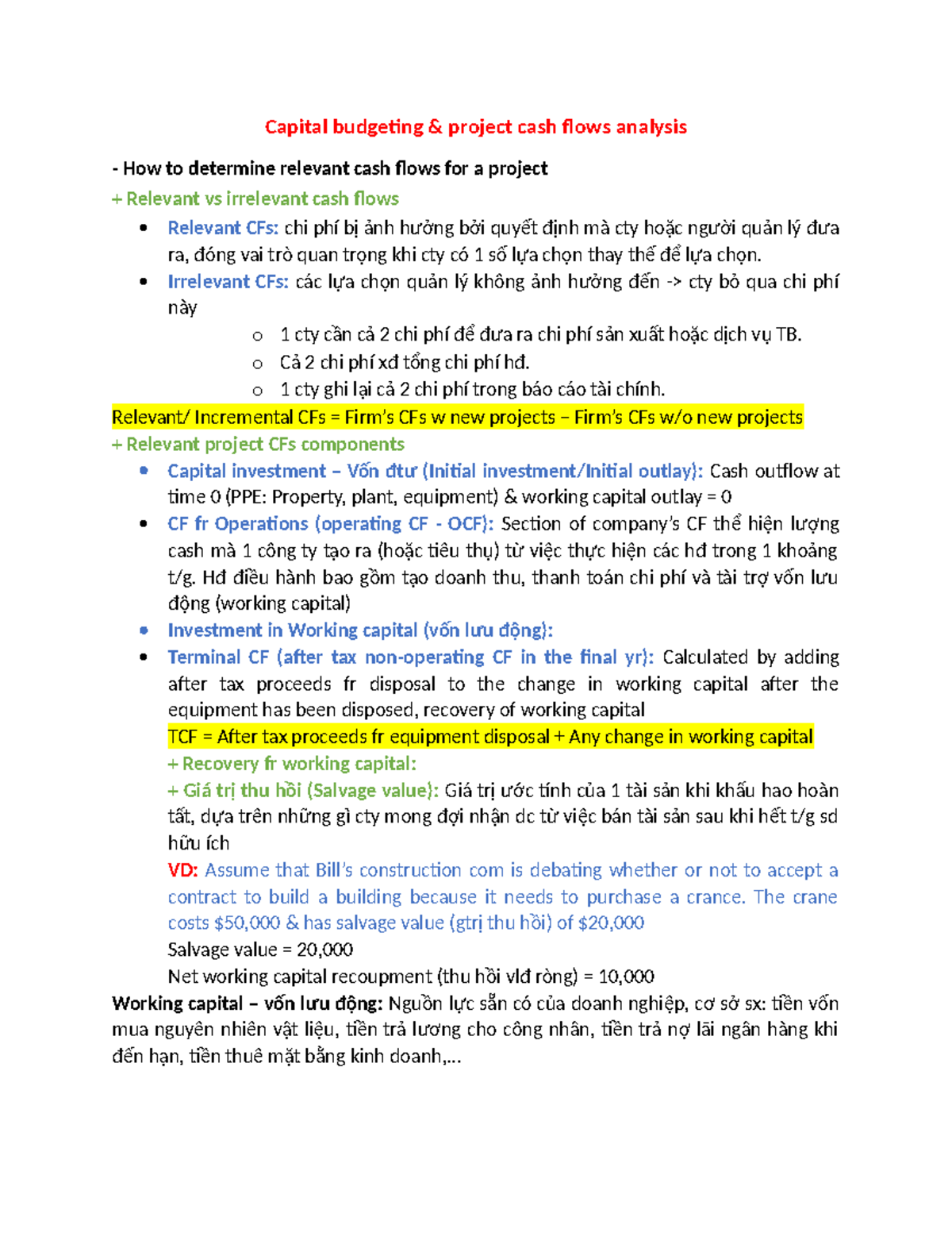 C6 p2 note - Summary Fundamental of financial management - Capital ...